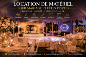 Location matériel mariage Maroc